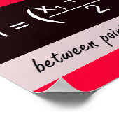 Midpoint Formel Math Poster (Ecke)