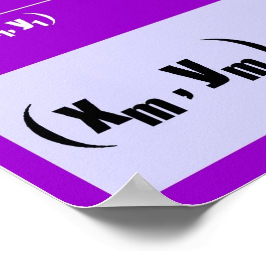 Midpoint-Formel Poster (Ecke)