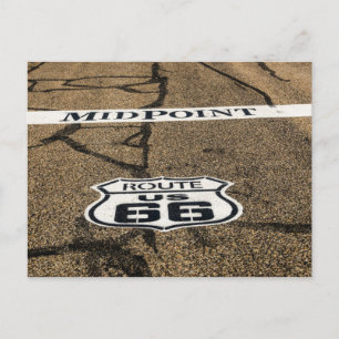 Midpoint Route 66 Sign - Adrian, Texas Postkarte