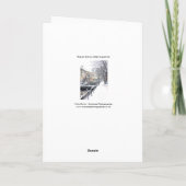 Midsomer Norton im Winter Feiertagskarte (Rückseite)