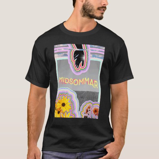 Midsommar Inspiriert Prints T-Shirt (Vorderseite)