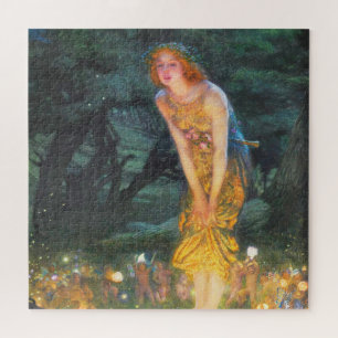 Midsommer Eve (1908) von Edward Robert Hughes Puzzle