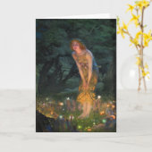 Midsommer Eve c. 1908 von Edward Robert Hughes Karte (Gelbe Blume)
