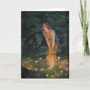 Midsommer Eve c. 1908 von Edward Robert Hughes Karte