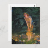 Midsommer Eve c. 1908 von Edward Robert Hughes Postkarte (Vorne/Hinten)