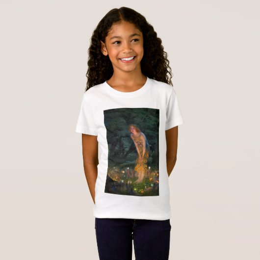 Midsommer Eve c. 1908 von Edward Robert Hughes T-Shirt (Vorne ganz)