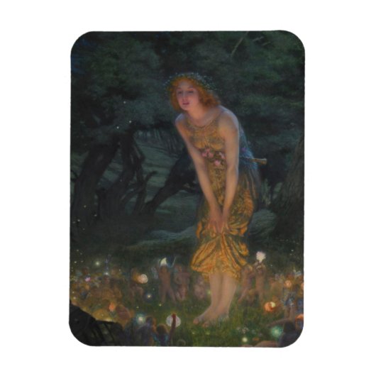 Midsommer Eve (von Edward Robert Hughes) Magnet (Vertikal)