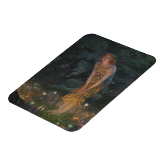 Midsommer Eve (von Edward Robert Hughes) Magnet (Linke Seite)