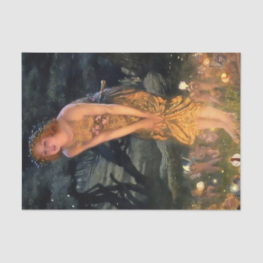 "Midsommer Eve" von Edward Robert Hughes Seidenpapier (Vorderseite)