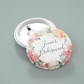 Midsommer Floral Junior Bridesmaid Button