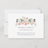 Midsommer Floral Telefon oder E-Mail RSVP Card Karte (Vorderseite)