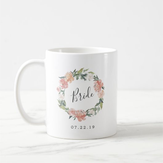 Midsommer Floral Wreath Bride Kaffeetasse (Links)
