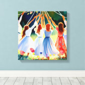 Midsommer Joy Leinwanddruck (Insitu (Holzboden))