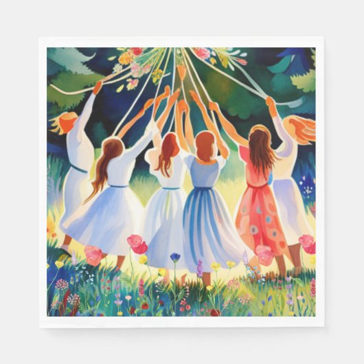 Midsommer Joy Serviette (Vorderseite)