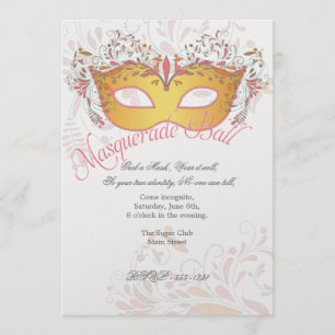 Midsommer Night Masquerade Ball Party Einladung