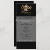 Midsommer Night's Dream Quote (Gold Version) Einladung (Vorne/Hinten)