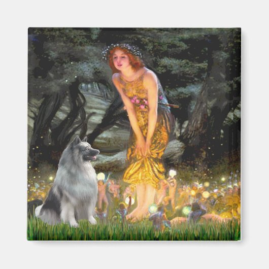 Midsommers Eve - Keeshond Magnet (Vorne)