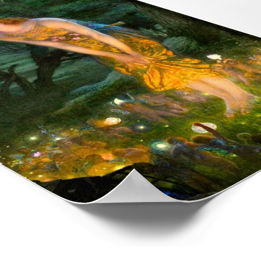 MidSummer Eve Edward Robert Hughes Poster (Ecke)