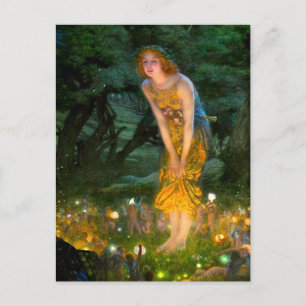MidSummer Eve Edward Robert Hughes Postkarte