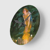 MidSummer Eve Edward Robert Hughes Runde Wanduhr (Winkel)
