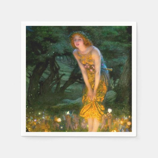 MidSummer Eve Edward Robert Hughes Serviette (Vorderseite)