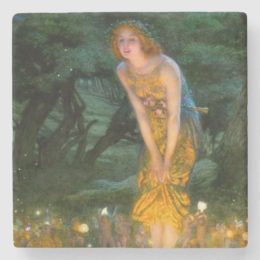 MidSummer Eve Edward Robert Hughes Steinuntersetzer (Vorderseite)