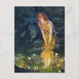 Midsummer Eve Fairy Dance Postcard Postkarte
