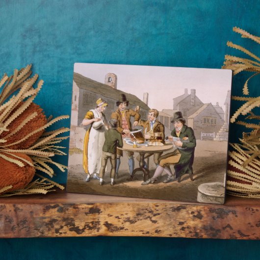 Midsummer Eve, from `Costume of Yorkshire' engrave Fotoplatte (Seite)