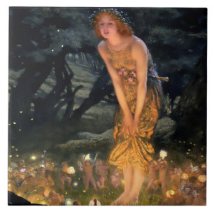 "MidSummer Eve" von Edward Robert Hughes Fliese