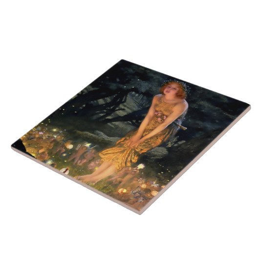 "MidSummer Eve" von Edward Robert Hughes Fliese (Seite)