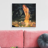 "MidSummer Eve" von Edward Robert Hughes Leinwanddruck (Insitu (Wohnzimmer))