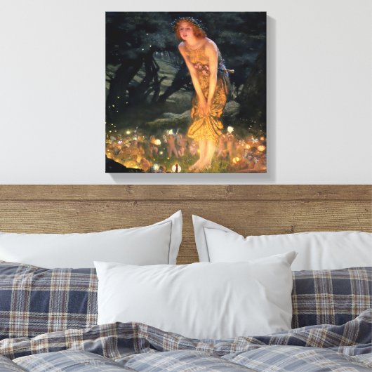 "MidSummer Eve" von Edward Robert Hughes Leinwanddruck (Insitu (Schlafzimmer))
