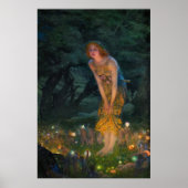 MidSummer Eve von Edward Robert Hughes Poster (Vorne)