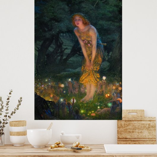 MidSummer Eve von Edward Robert Hughes Poster (Küche)
