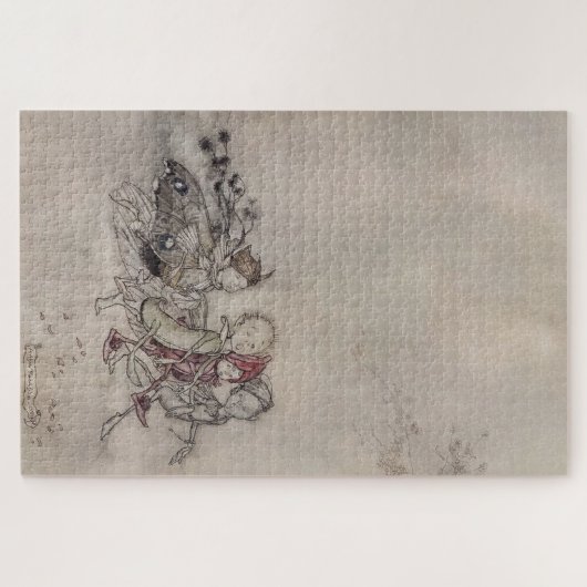 "MidSummer Fairies" von Arthur Rackham Puzzle (Horizontal)