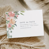 Midsummer Floral Save the Date Card