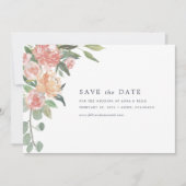 Midsummer Floral Save the Date Card (Vorderseite)