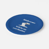 Midterms werden meine Rückgabe sein Pappteller (Schrägansicht)