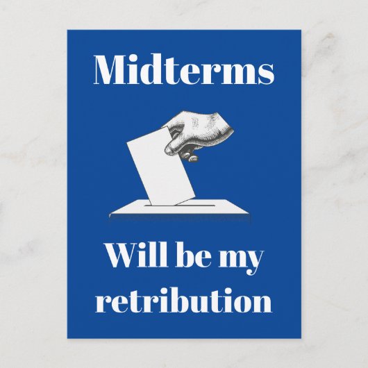 Midterms werden meine Rückgabe sein Postkarte (Vorderseite)