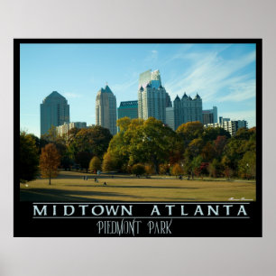 Midtown Atlanta - Piemont Park Poster