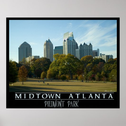 Midtown Atlanta - Piemont Park Poster (Vorne)