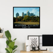 Midtown Atlanta - Piemont Park Poster (Heimbüro)