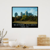 Midtown Atlanta - Piemont Park Poster (Küche)