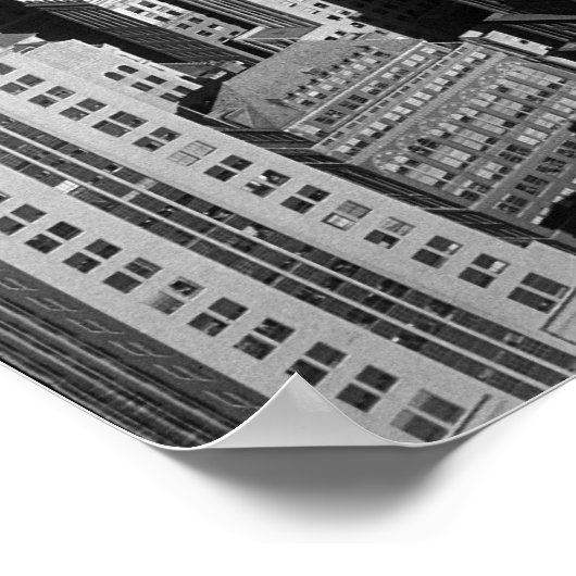 Midtown Manhattan New York City NY 1932 Poster (Ecke)