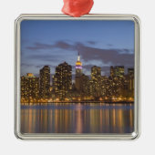 Midtown Manhattan Silbernes Ornament (Vorne)