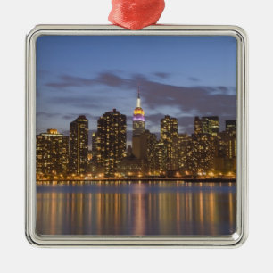 Midtown Manhattan Silbernes Ornament