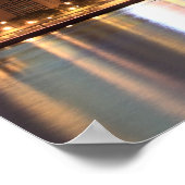 Midtown Manhattan Skyline bei Night Lights Poster (Ecke)