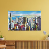 Midtown Skyline View in Richtung East River Leinwanddruck (Insitu (Wohnzimmer))