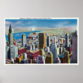 Midtown Skyline View in Richtung East River Poster (Vorne)