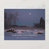 Midvinter och månsken Vasa Vaasa Finnland CC0827 Postkarte (Vorderseite)